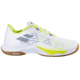 Babolat Men's Shadow Tour 5 Indoor Shoes White Lime