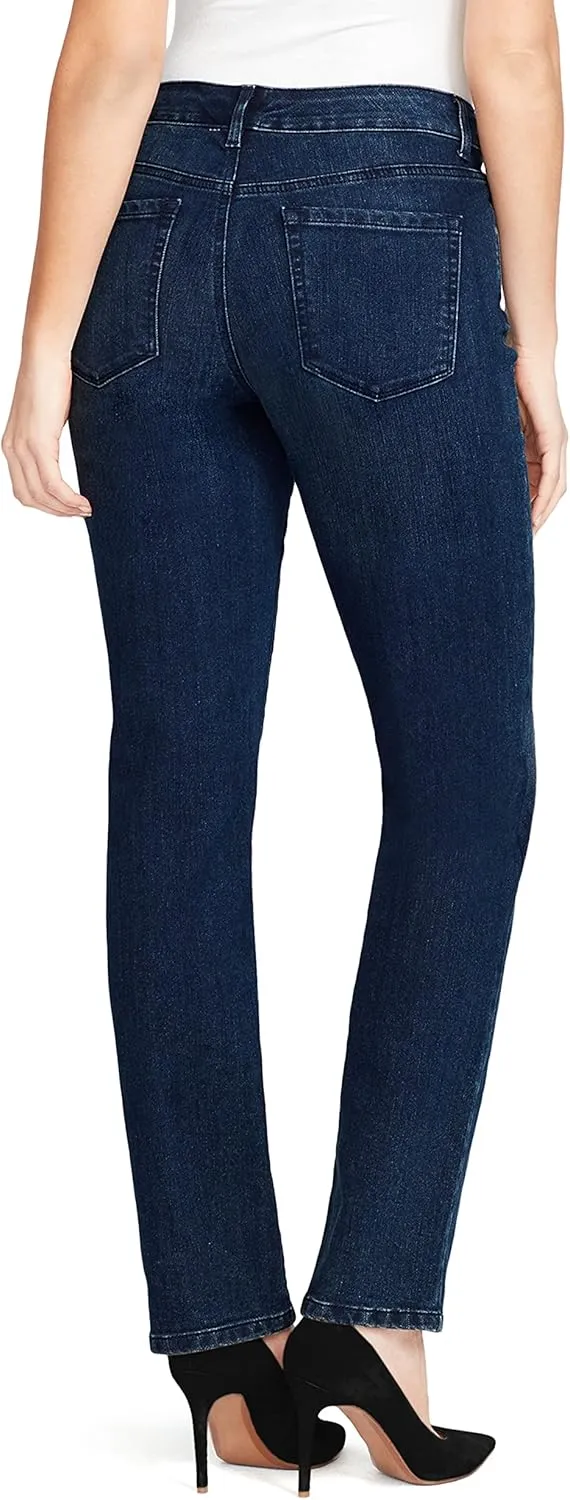 Bandolino Women's Mandie Signature Fit High Rise Straight Leg Jean