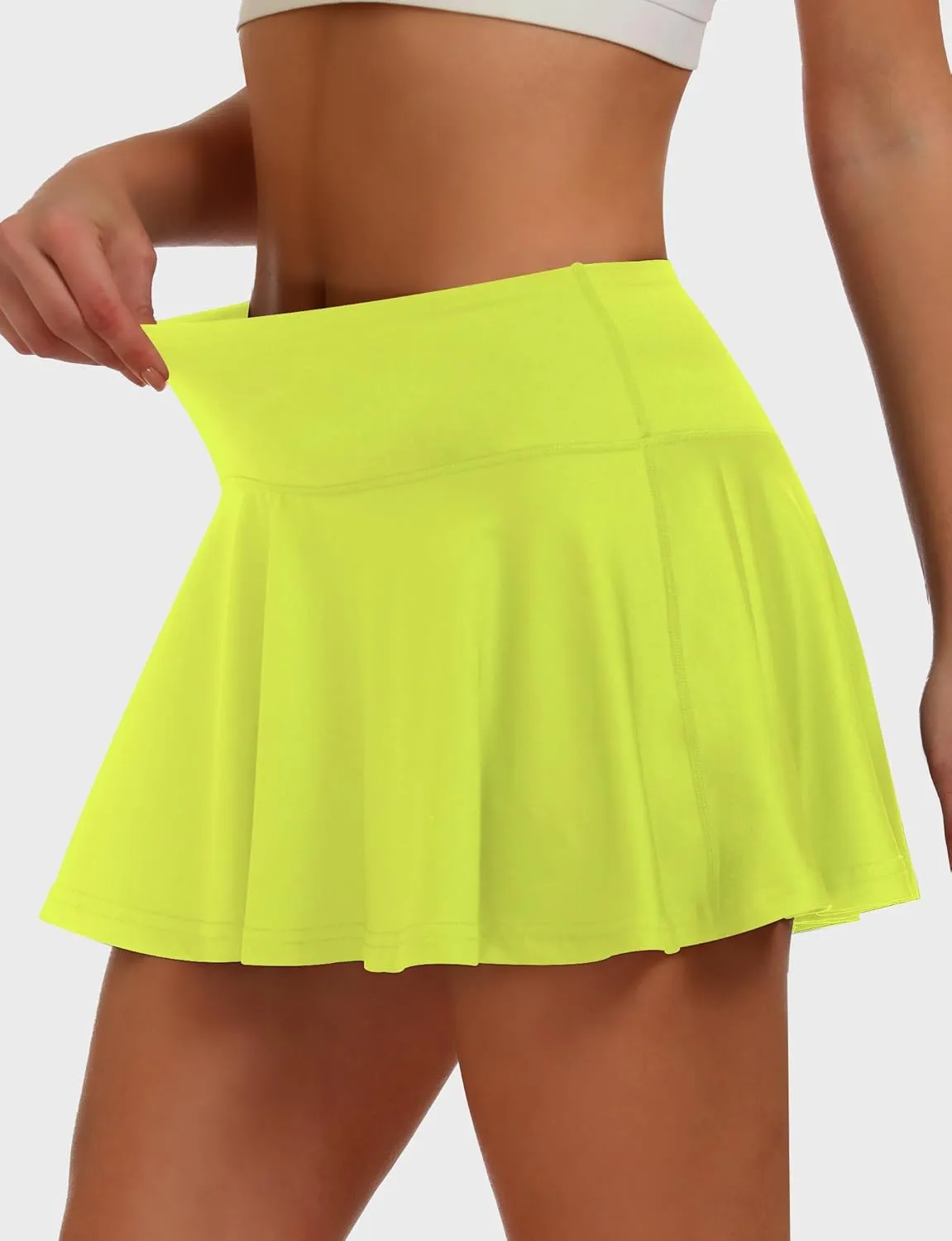 Buauty Women's Tennis Skirt Pleated Golf Skirts with Pockets Shorts Athletic Skort for Pickleball Sports Outfits