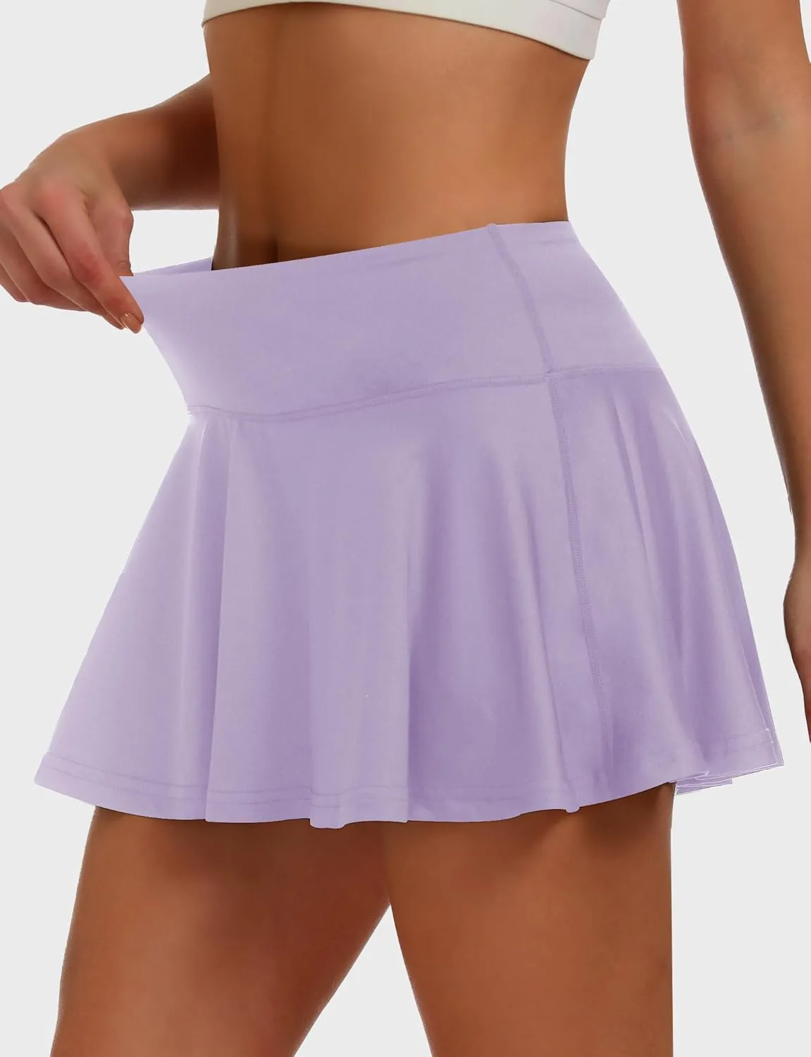 Buauty Women's Tennis Skirt Pleated Golf Skirts with Pockets Shorts Athletic Skort for Pickleball Sports Outfits