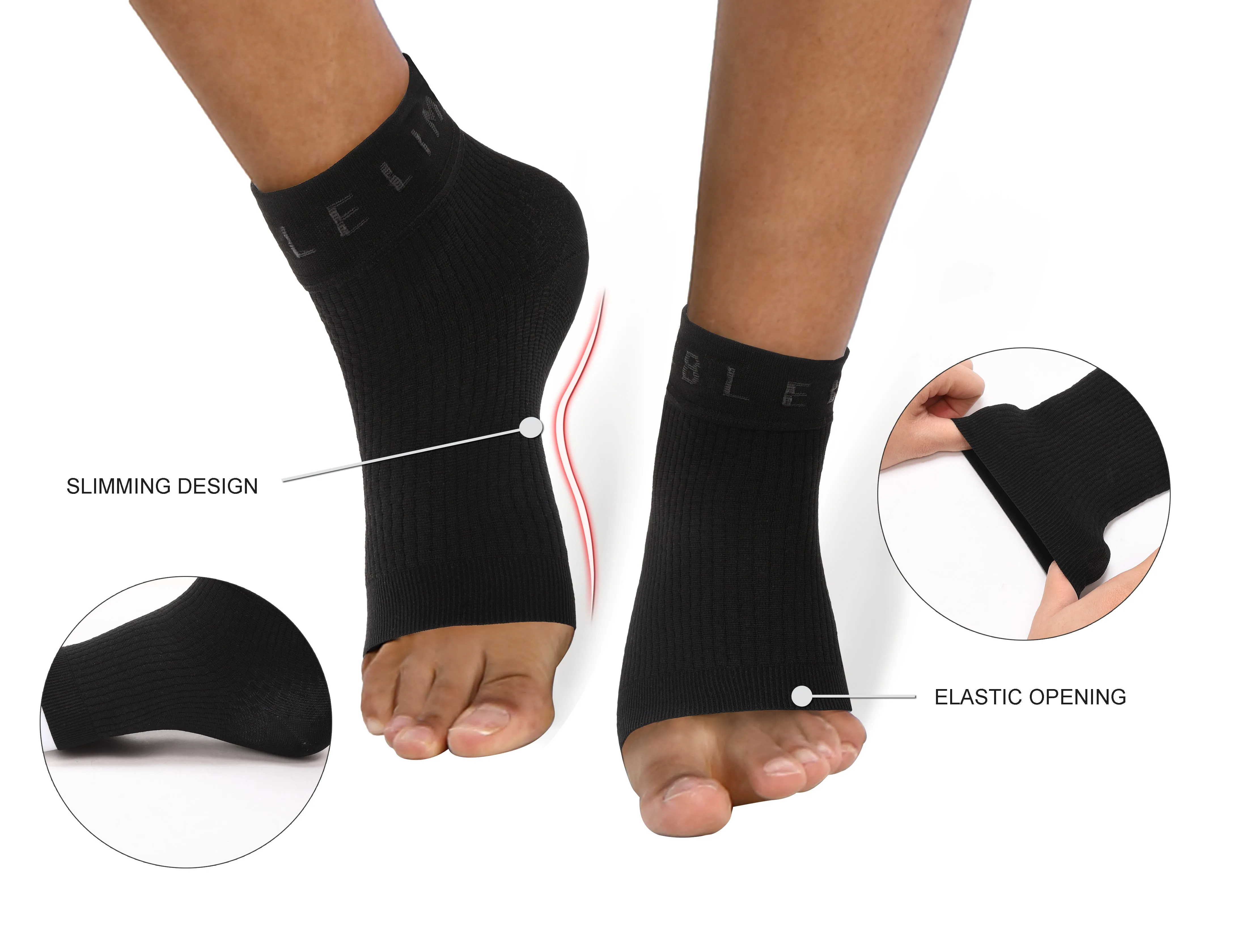 BUBBLELIME 80N/20S Compression Arch Support Ankle Brace_yogastudio