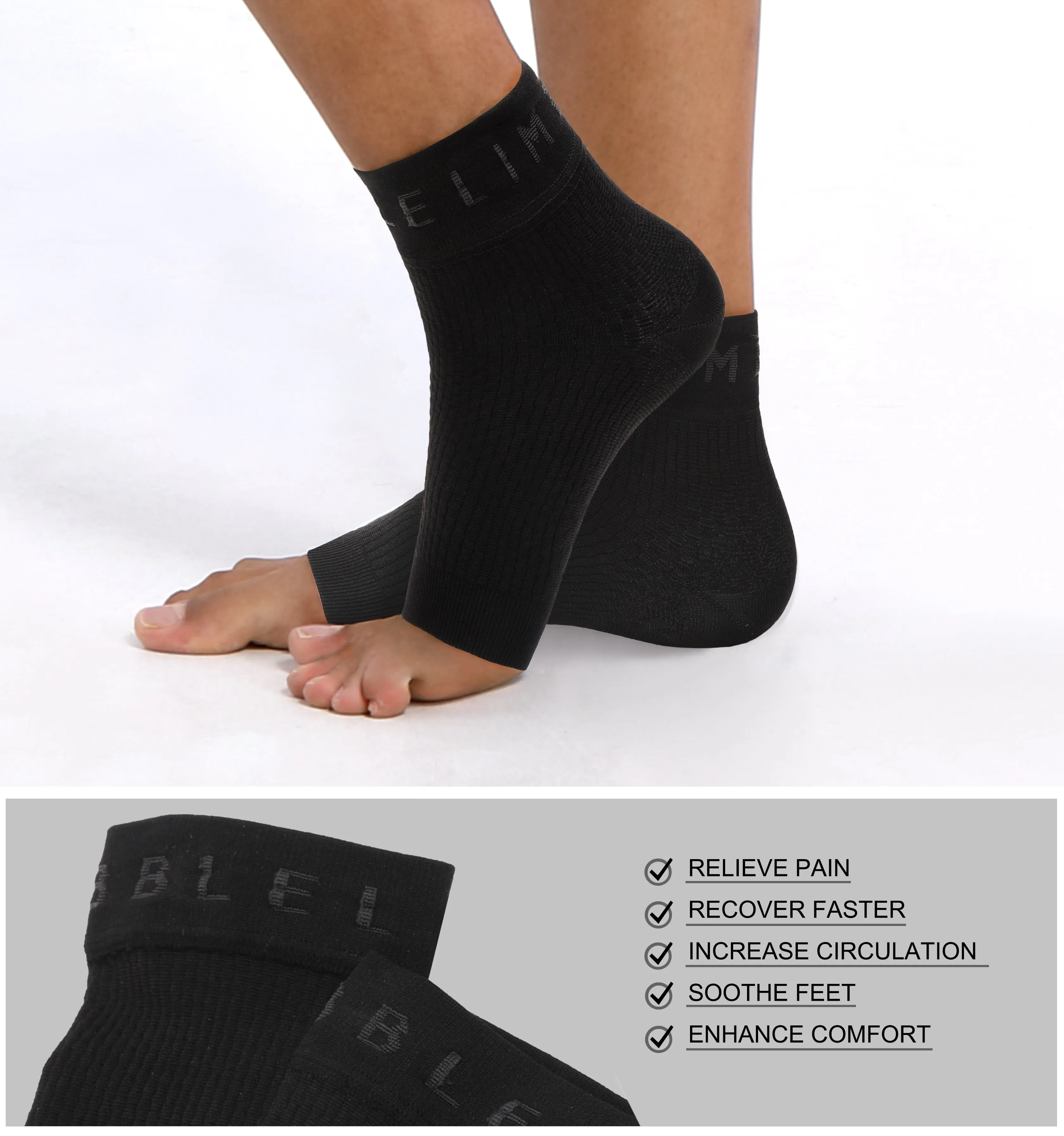 BUBBLELIME 80N/20S Compression Arch Support Ankle Brace_yogastudio