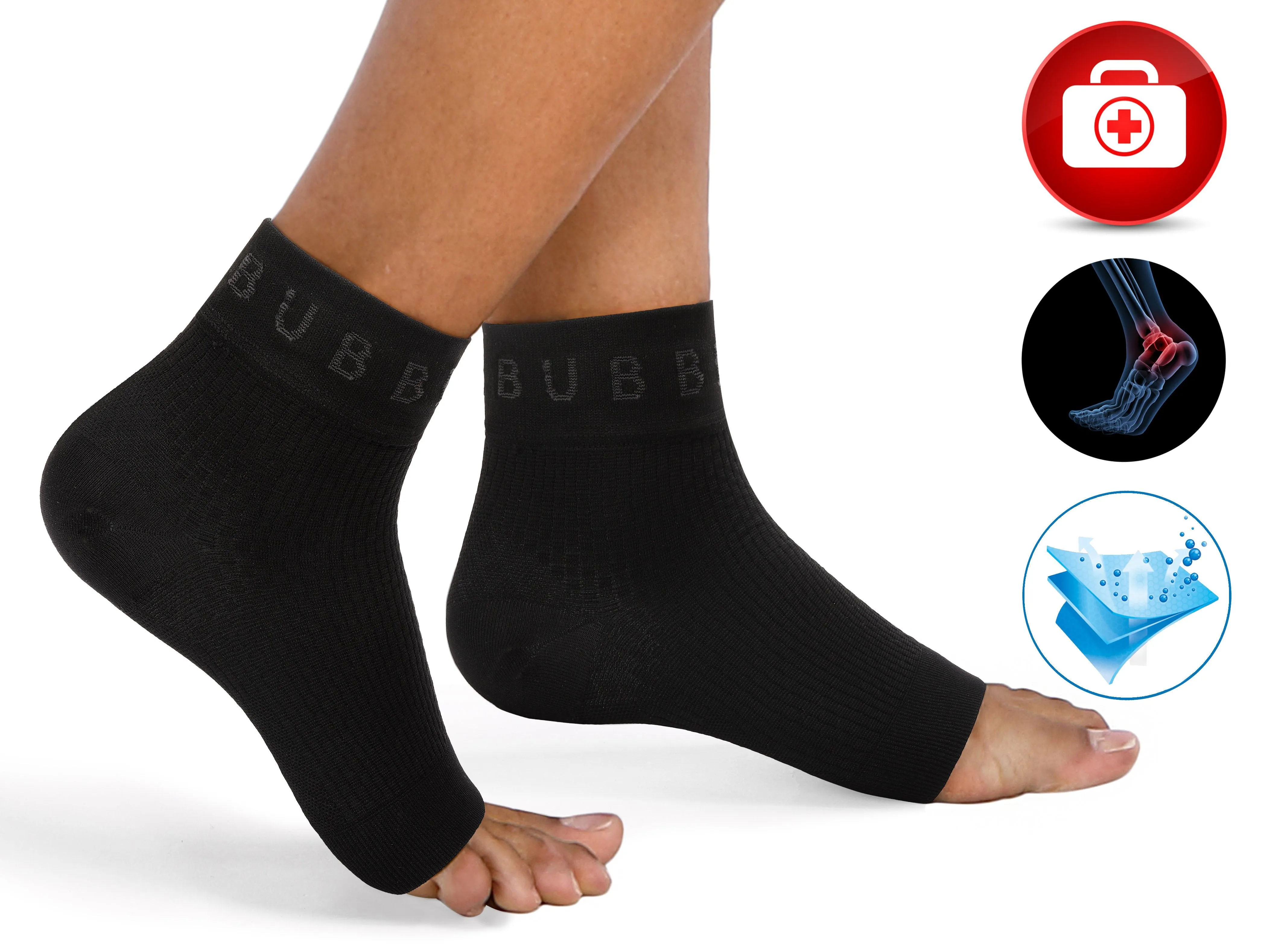 BUBBLELIME 80N/20S Compression Arch Support Ankle Brace_yogastudio
