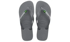 Havaianas Mens Brazil Logo Steel Grey Steel