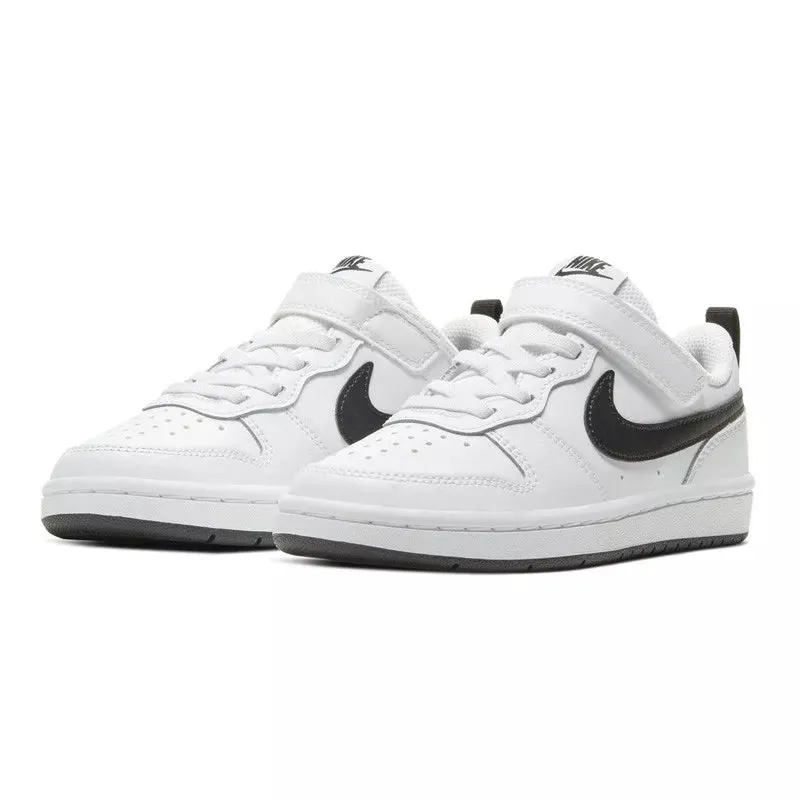 Nike - Baskets Court Borough Low 2 Cadet - Blanc/Noir - Enfant