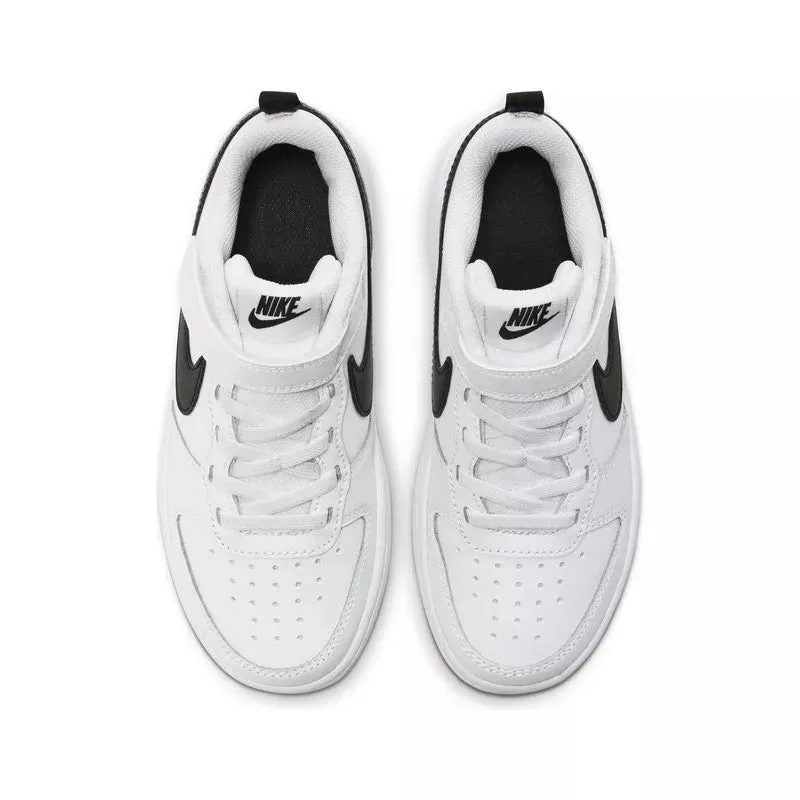 Nike - Baskets Court Borough Low 2 Cadet - Blanc/Noir - Enfant