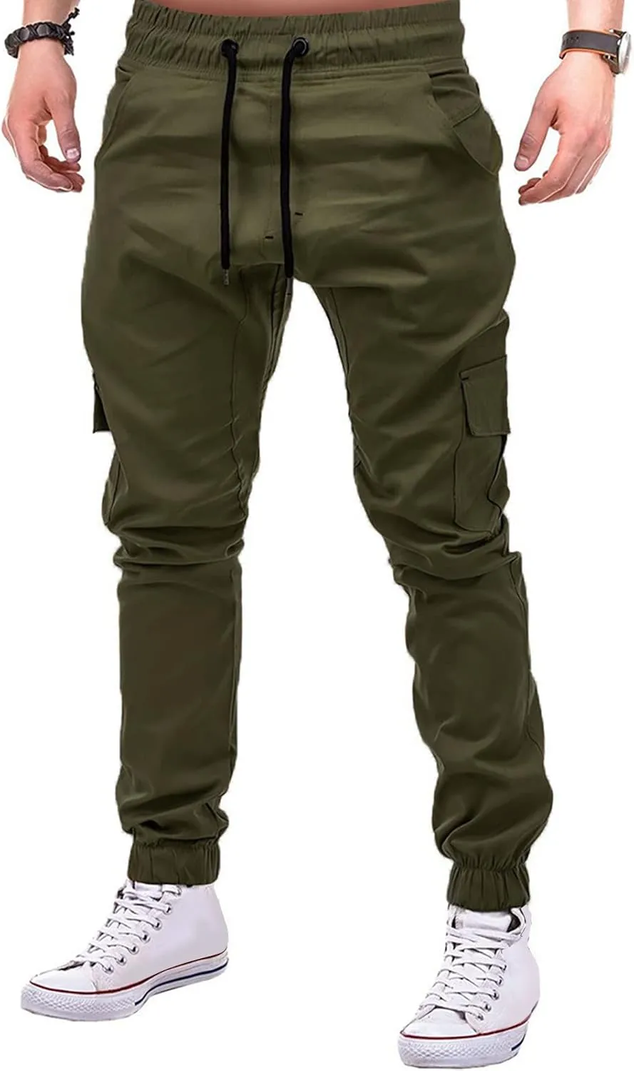 Ymosrh Cargo Work Pants for Men Solid Color Ripped Holes Frayed Gradient Washed Trousers Mens Exercise Pants XXL