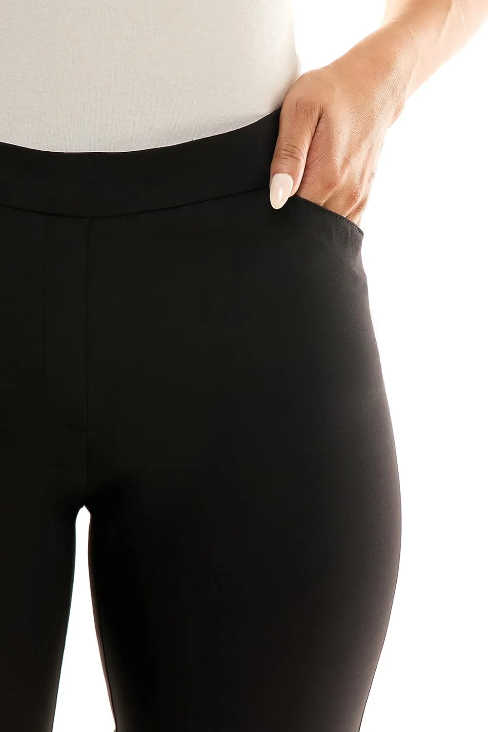 Zac & Rachel Women's Pull-on Ankle Pants with Band